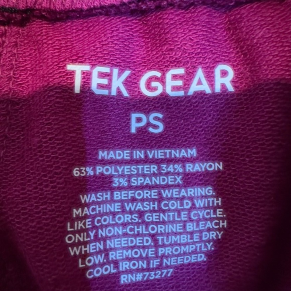 Tek Gear Womens Petite Small Magenta Pink Joggers Drawstring Athleisure Pants - Picture 2 of 4